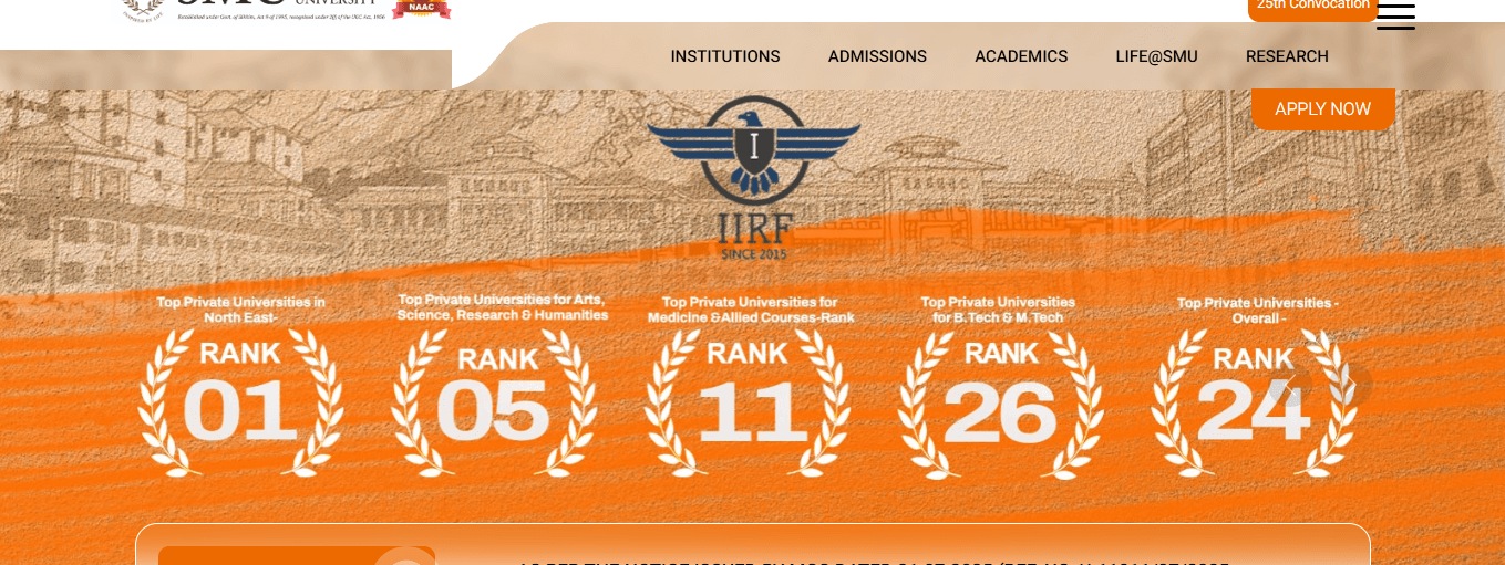 Sikkim Manipal University – Website Implementation